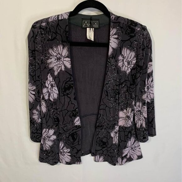 WOMAN’S two piece tank/jacket. Size medium. Formal. Pale purple/charcoal. Should - Picture 10 of 11